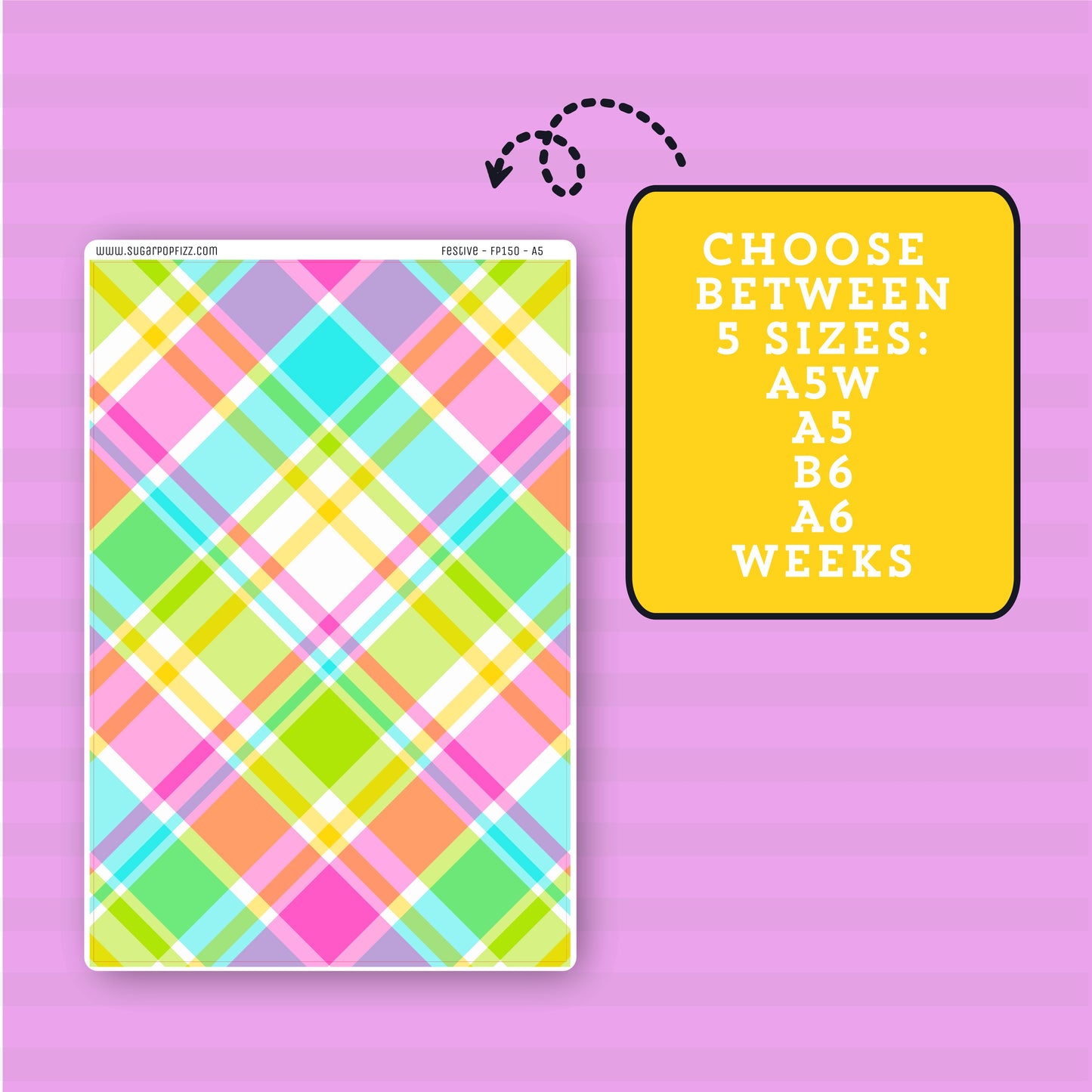 Festive - Full Page Sticker - FP150