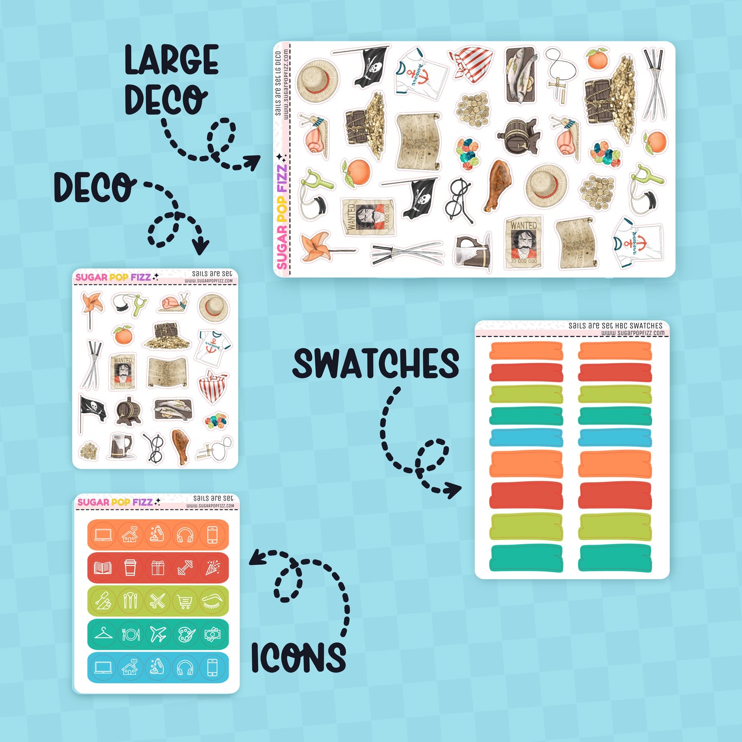 Sails are Set Hobonichi Cousin Weekly Kit Add-ons