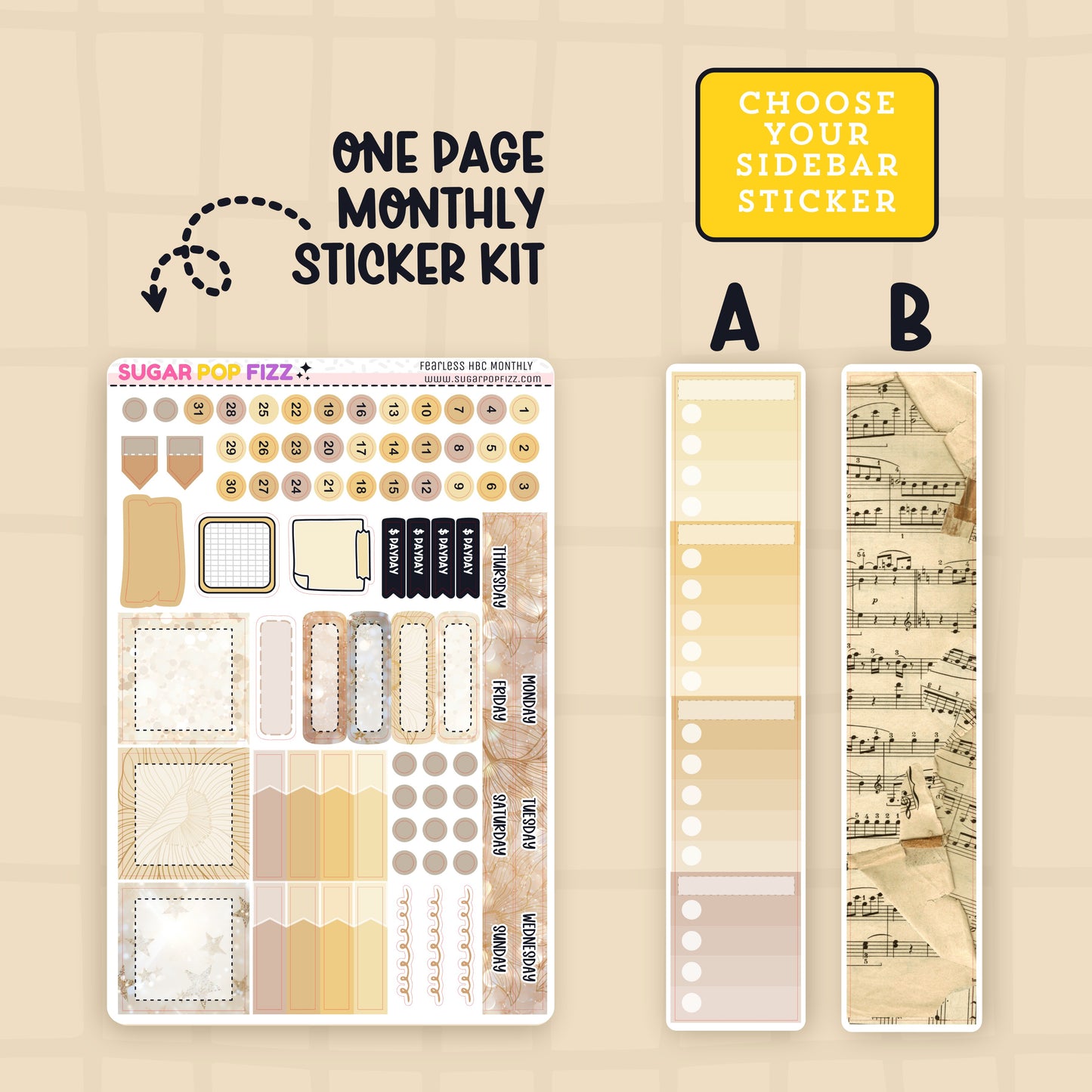 FEARLESS Hobonichi Cousin Monthly