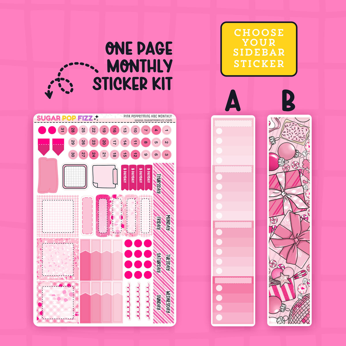 Pink Peppermint Hobonichi Cousin Monthly