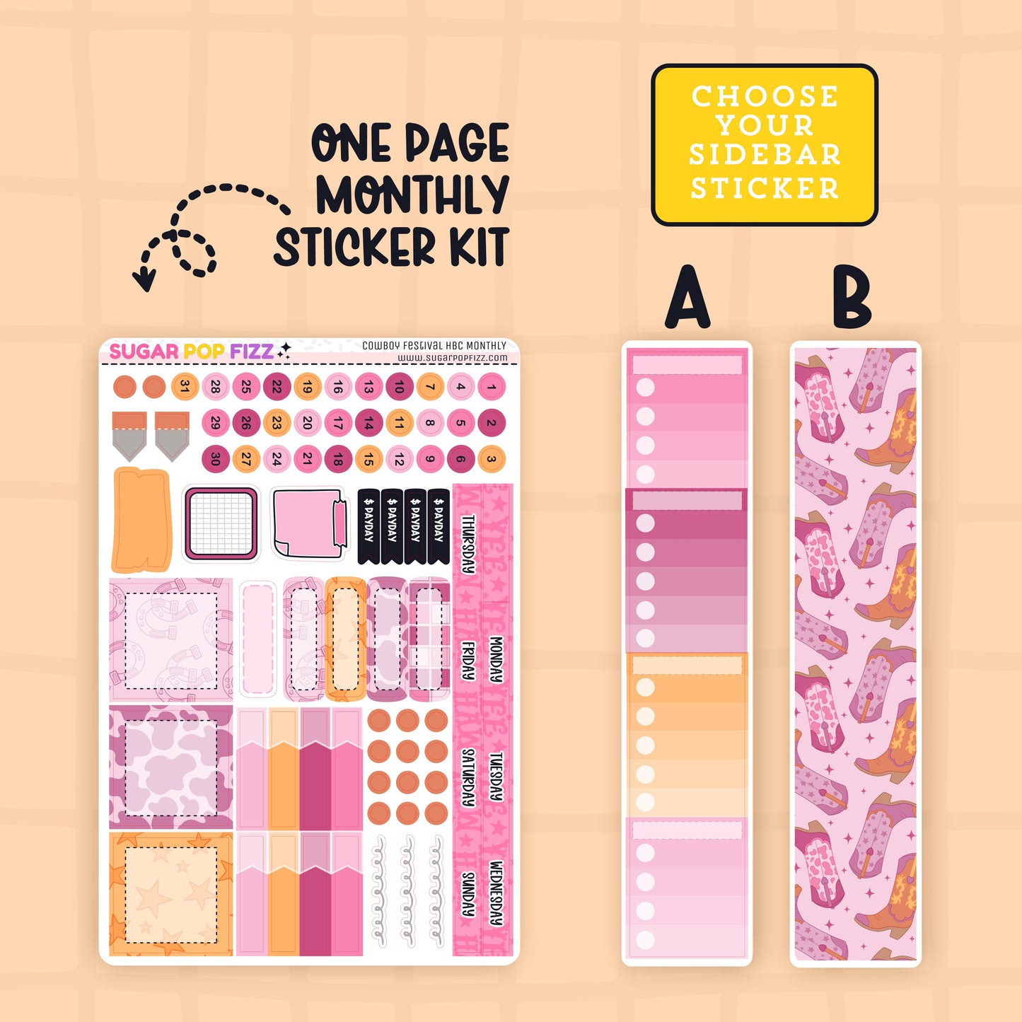 Cowboy Festival Hobonichi Cousin Monthly