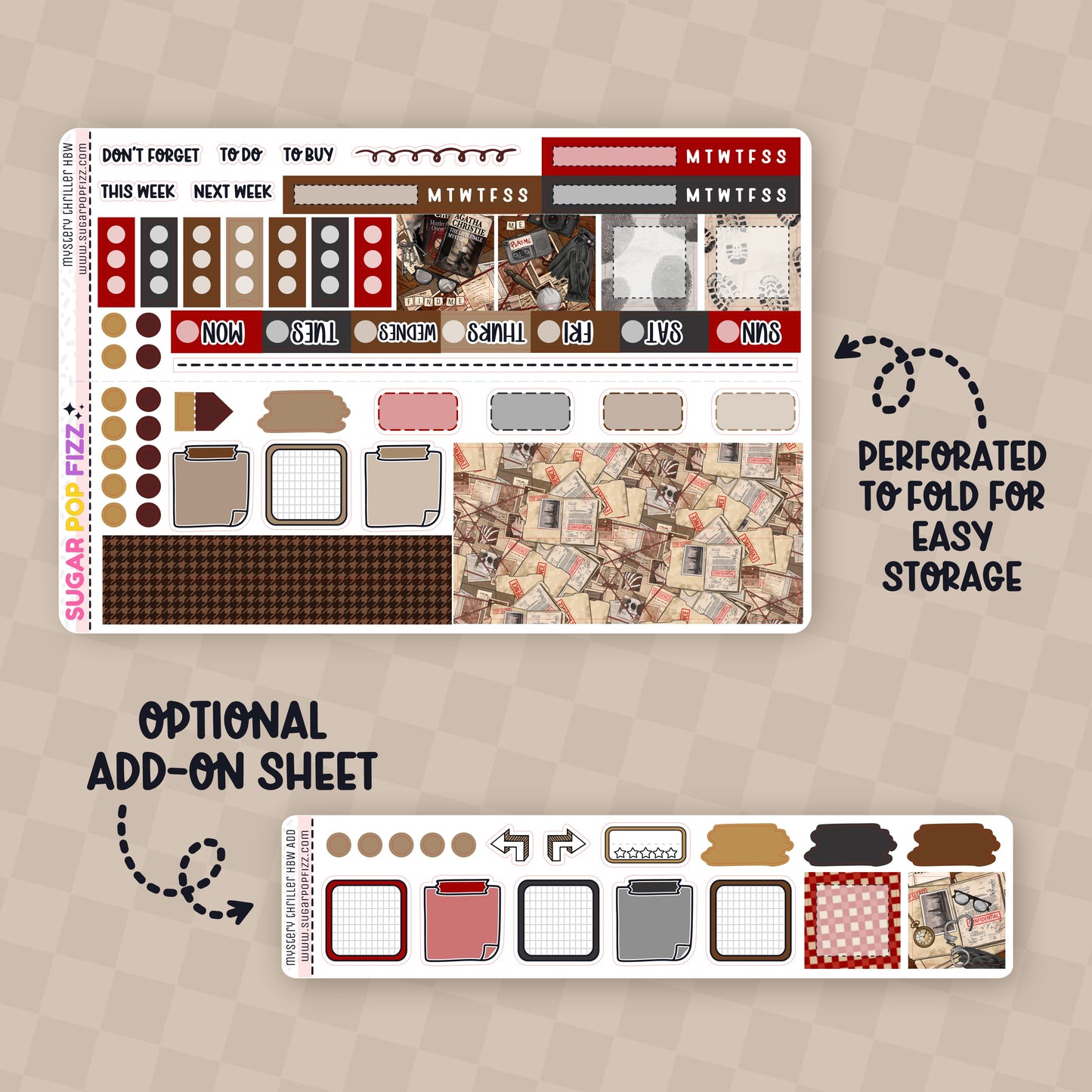 Mystery Thriller Hobonichi Weeks Weekly Kit