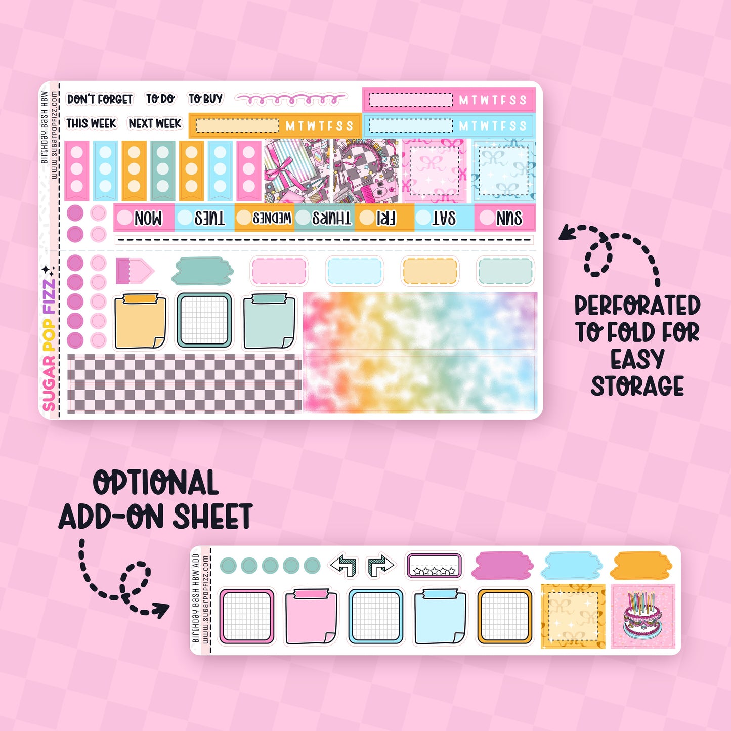 Birthday Bash Hobonichi Weeks Weekly Kit