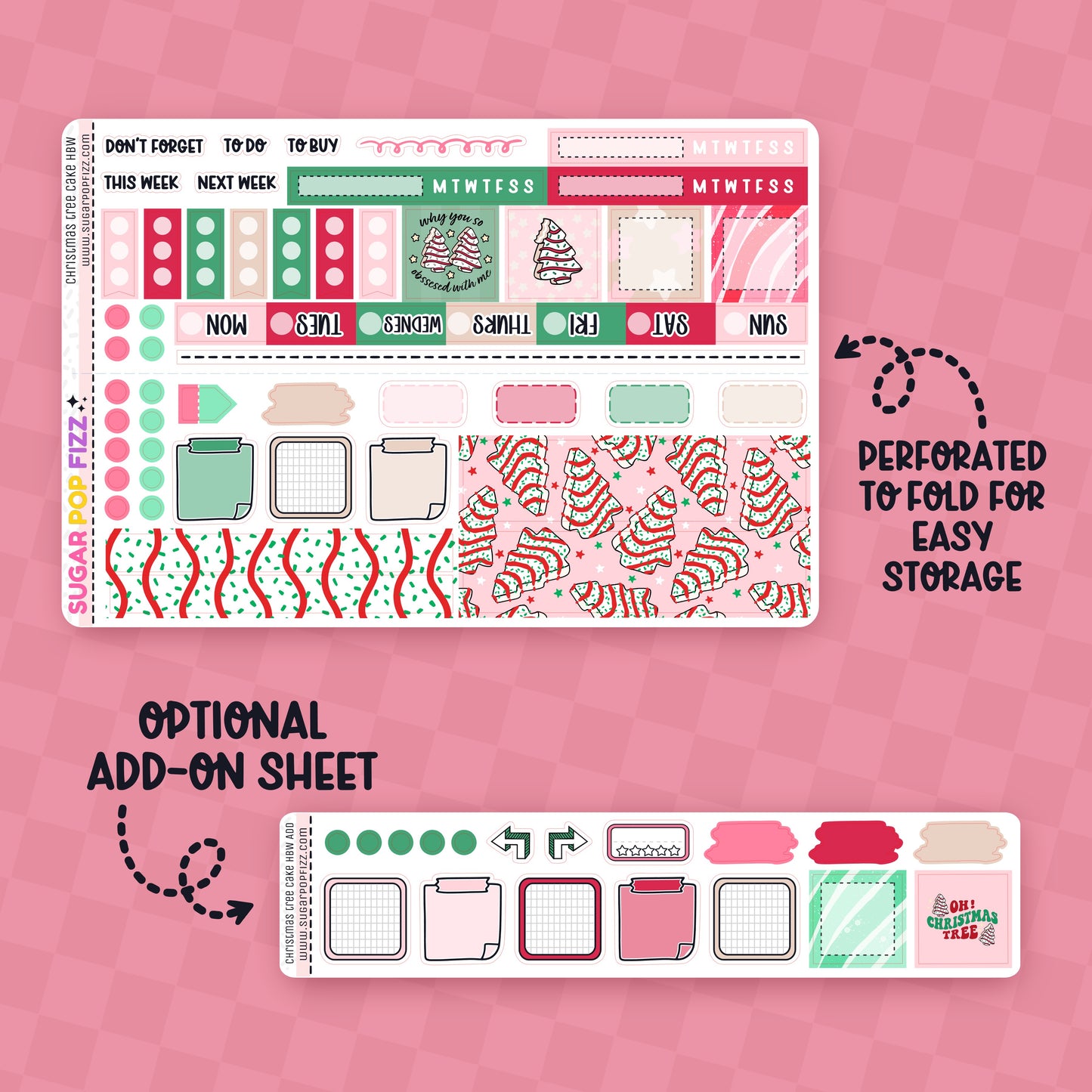 Christmas Tree Cake Hobonichi Weeks Weekly Kit