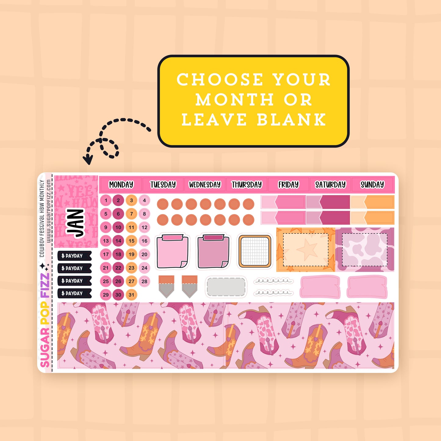 Cowboy Festival Hobonichi Weeks Monthly