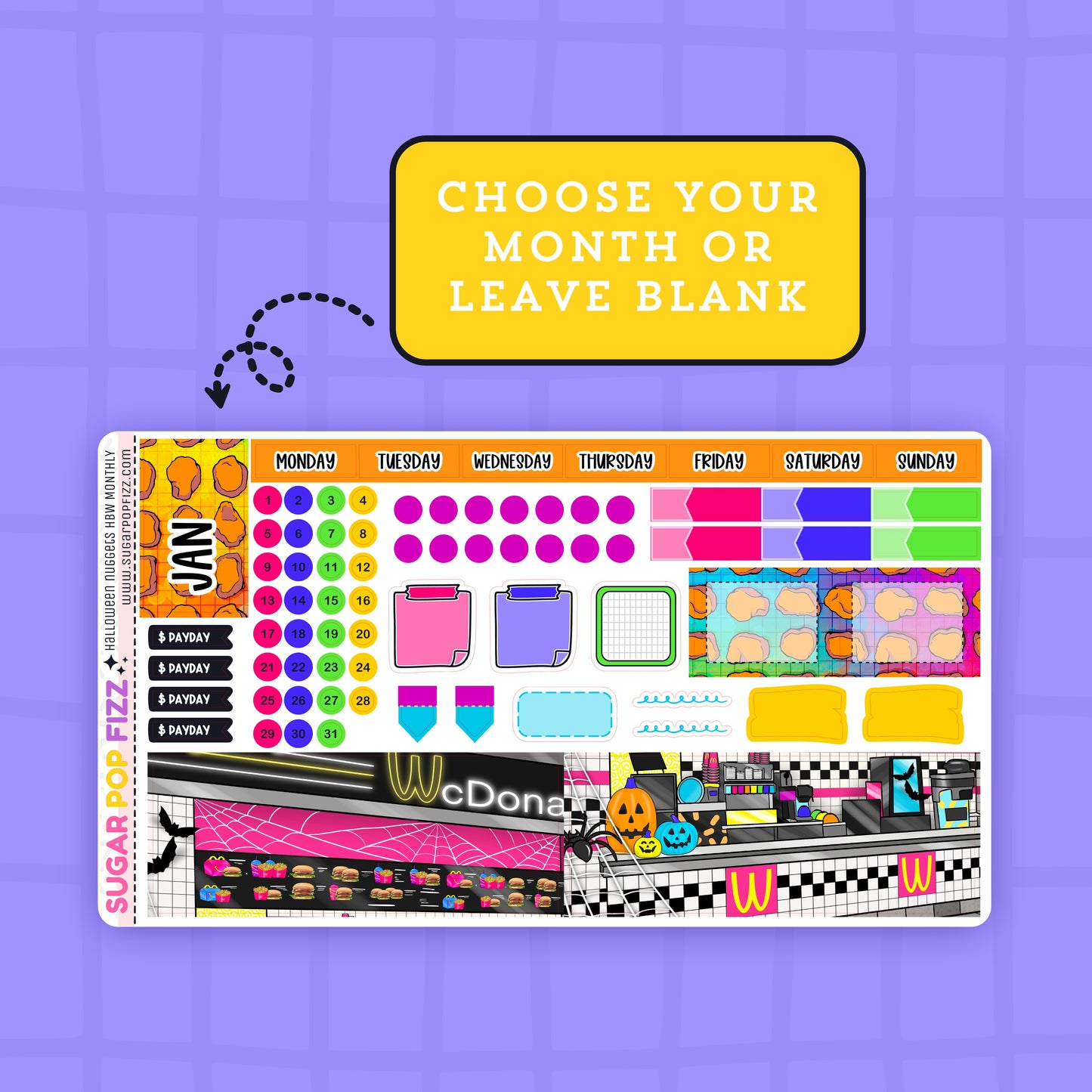 Halloween Nuggets Hobonichi Weeks Monthly