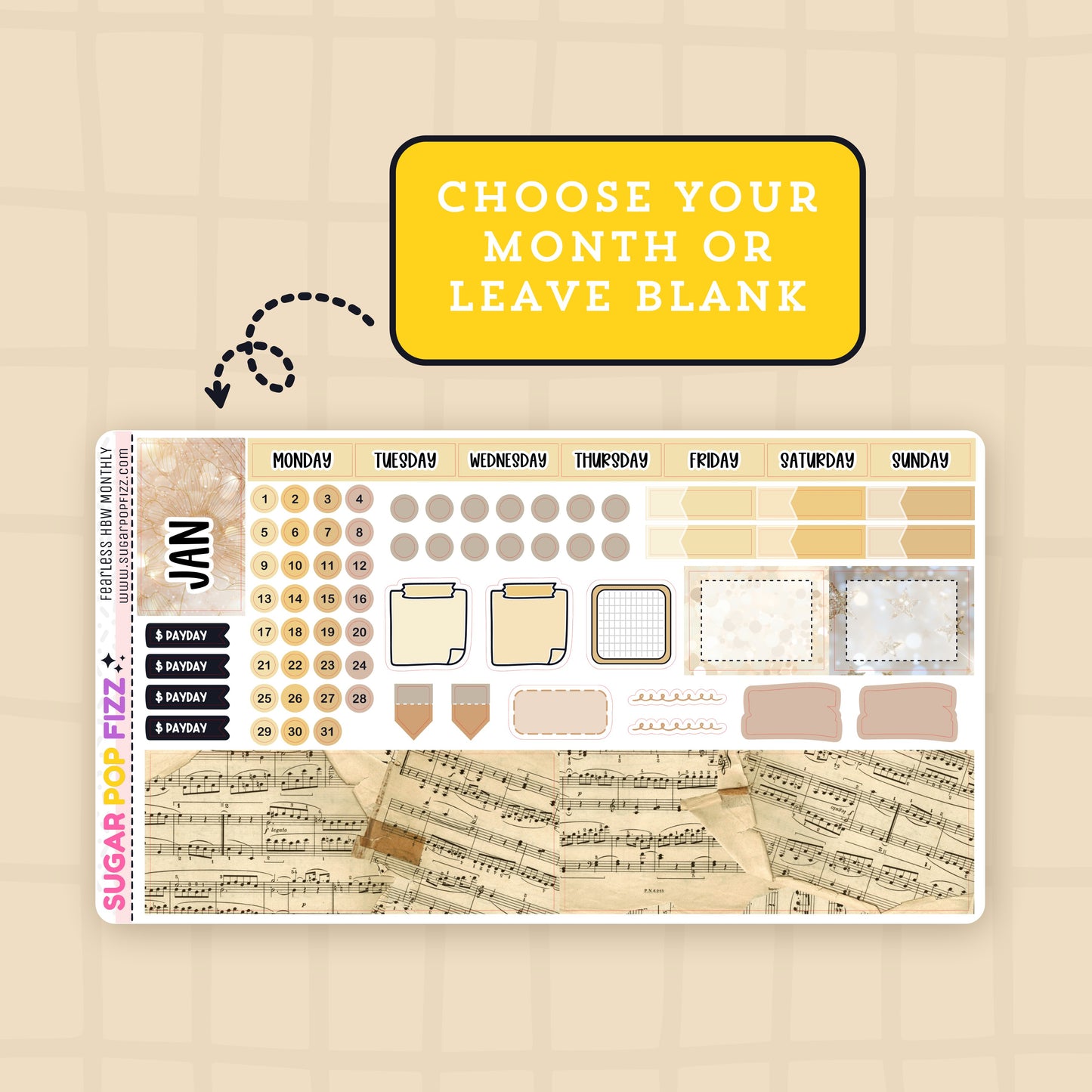 FEARLESS Hobonichi Weeks Monthly