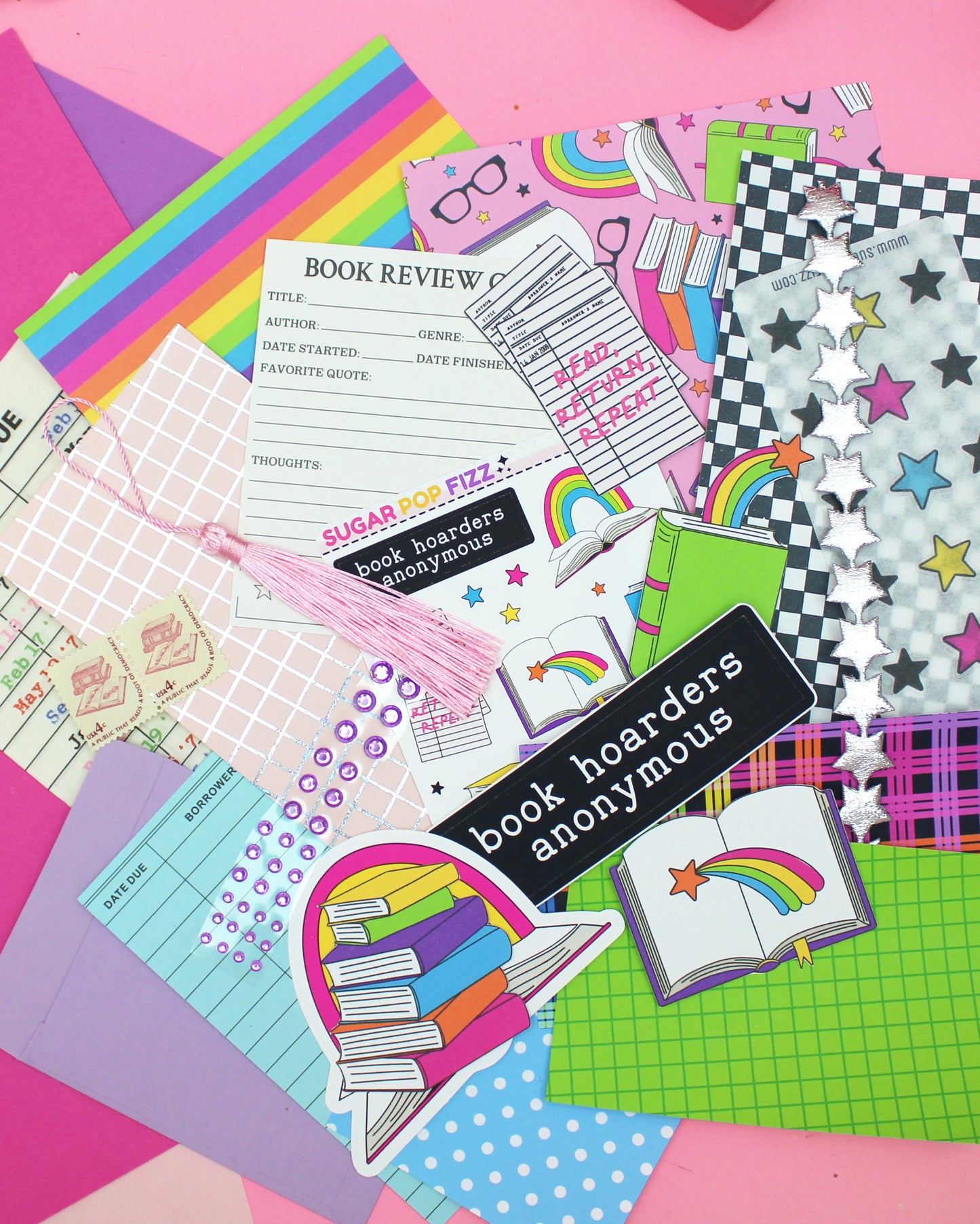 Rainbow Bookish Scrap Pack (3 sizes)