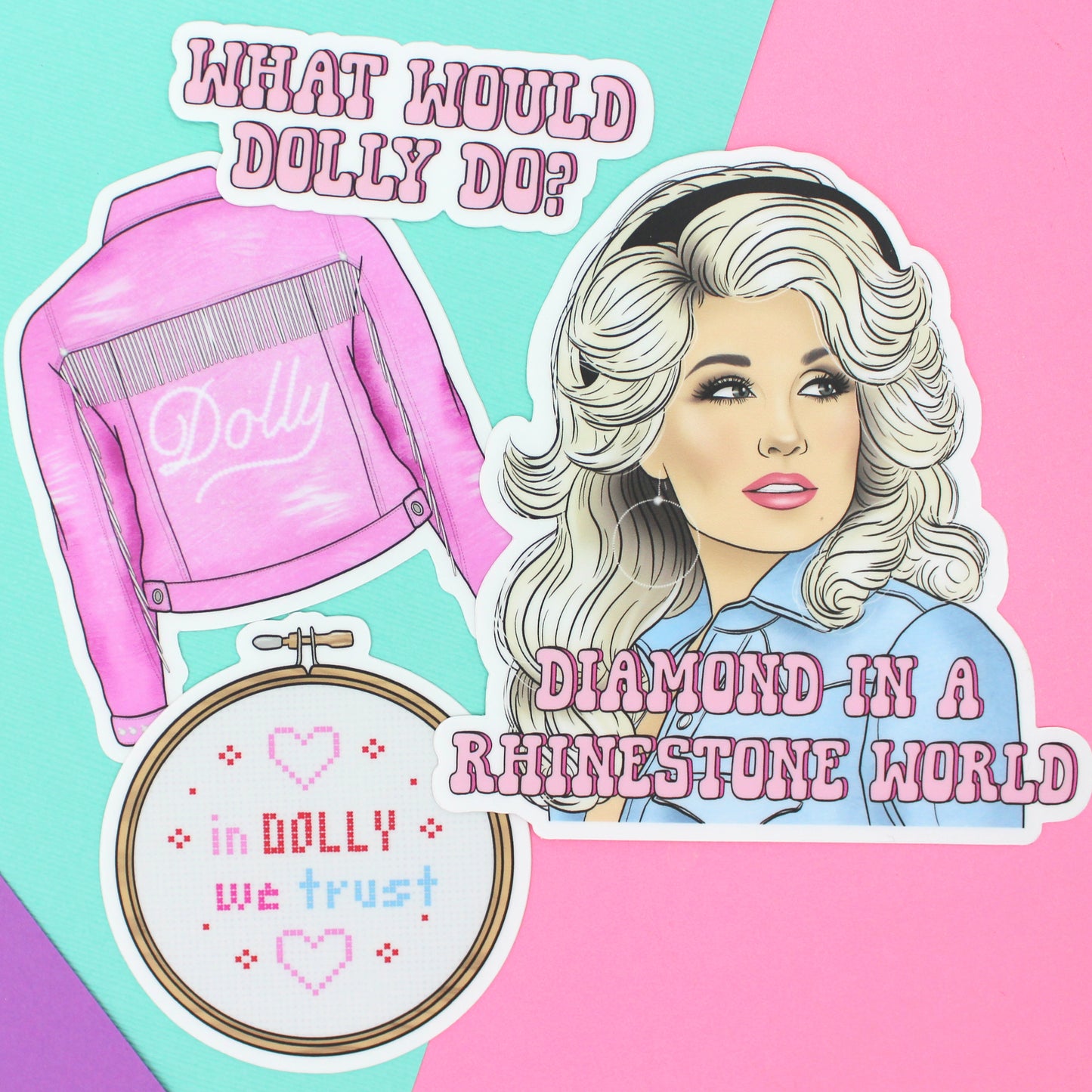 Diamond in a Rhinestone World Vinyl Sticker- VNL107