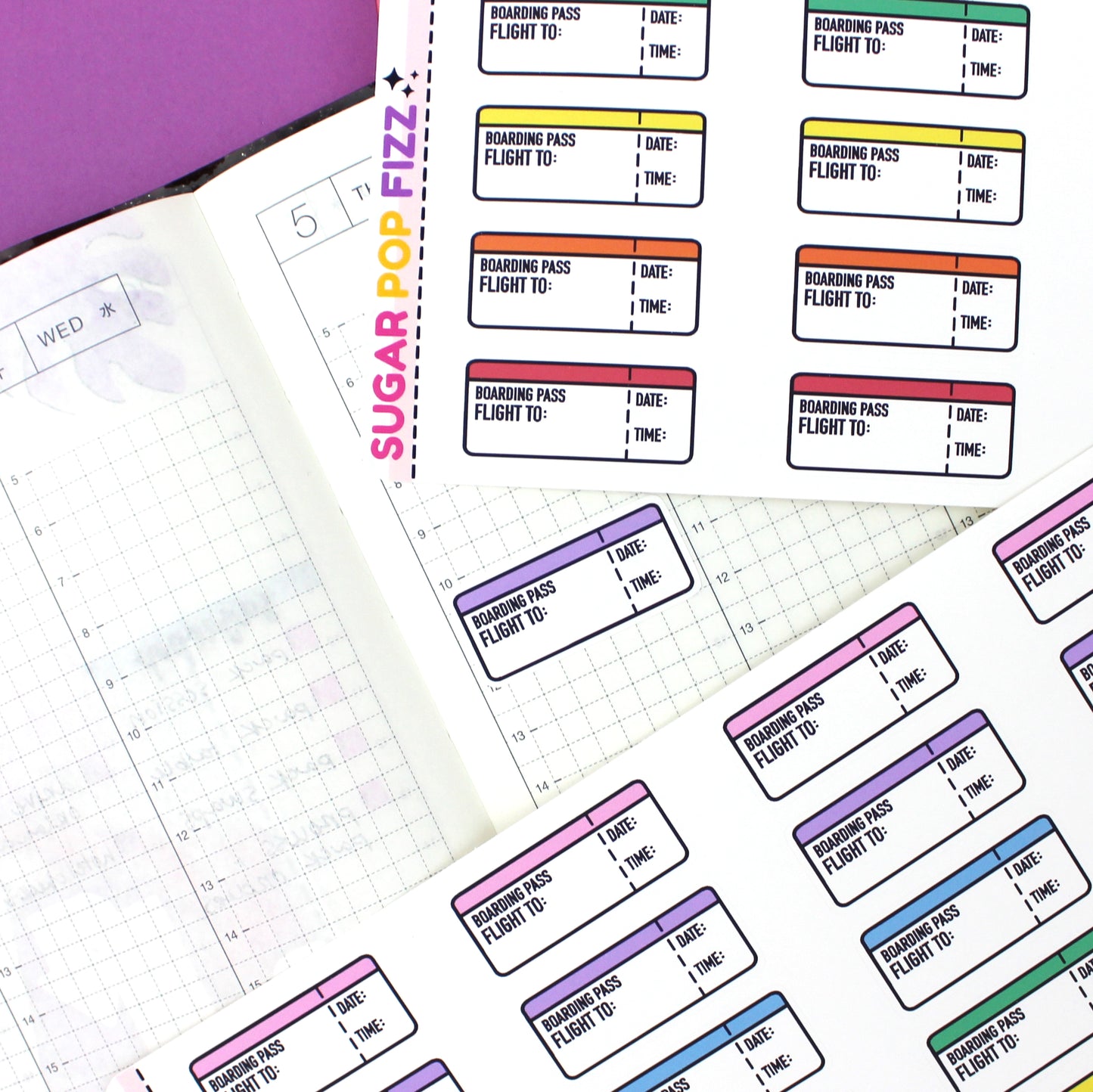 Flight Tracker Functional Stickers (2 sizes) - FUN126