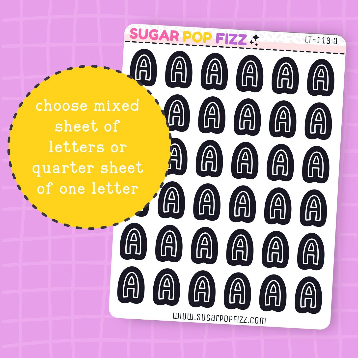 Font D LETTERS (BLACK) - LT113