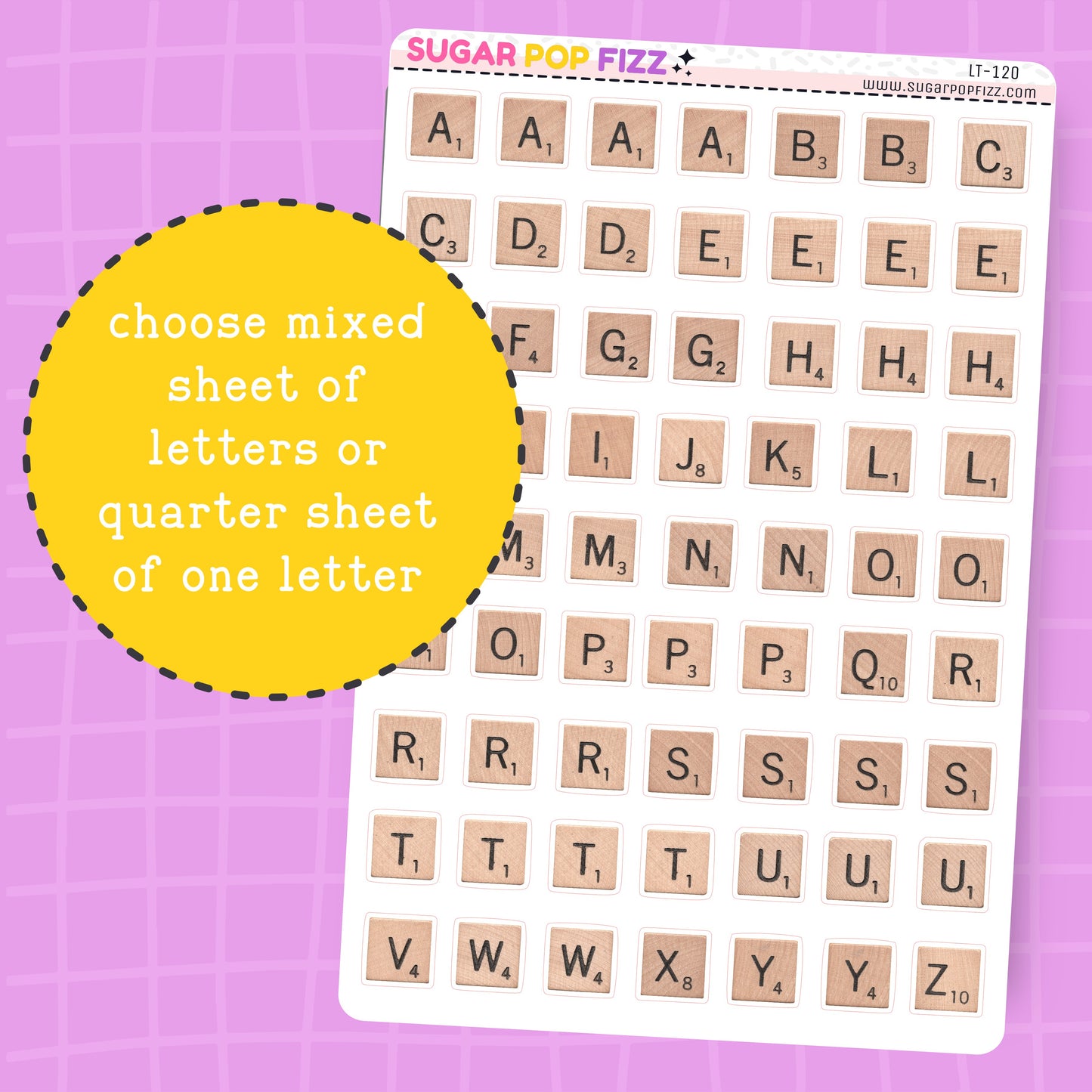 Scrabble LETTERS - LT120