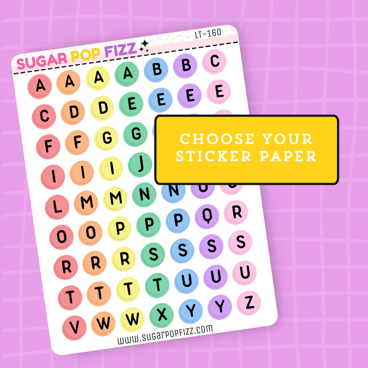 Rainbow Bead LETTERS SMALL - LT160