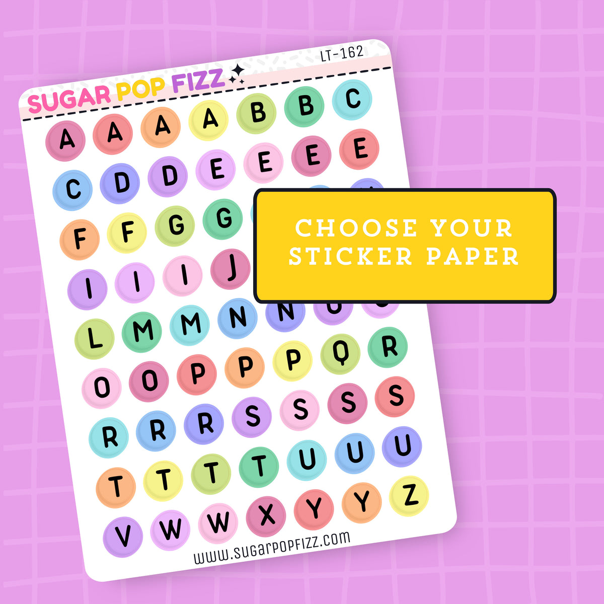 Collorful Rainbow Bead LETTERS SMALL - LT162