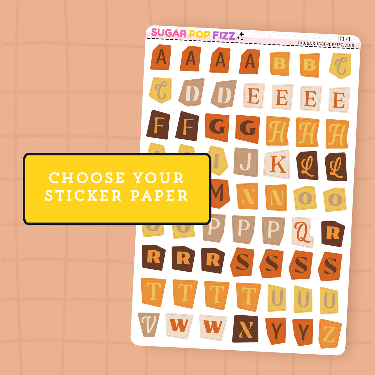 Autumn Booked LETTERS - LT171