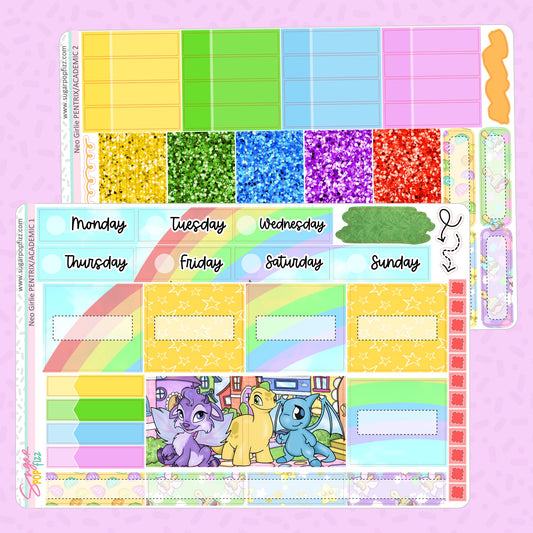 Neo Girlie Penny Pages Pentrix Weekly Kit