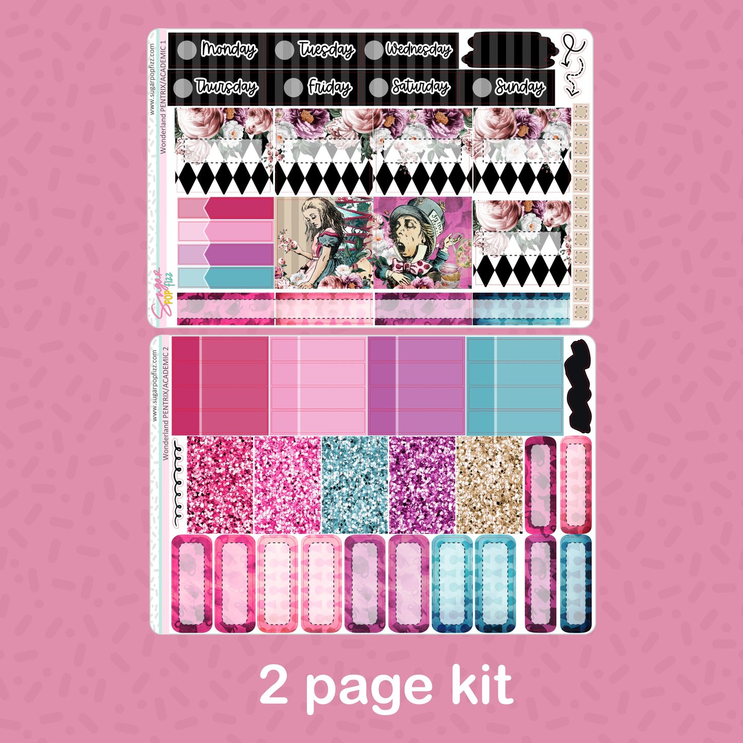 Wonderland Penny Pages Pentrix Weekly Kit