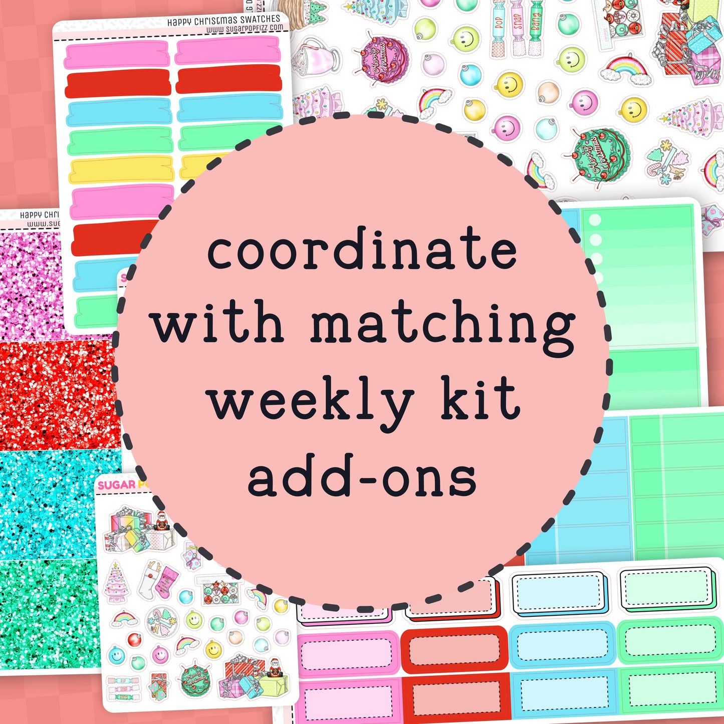 Happy Christmas Standard Vertical Weekly Kit