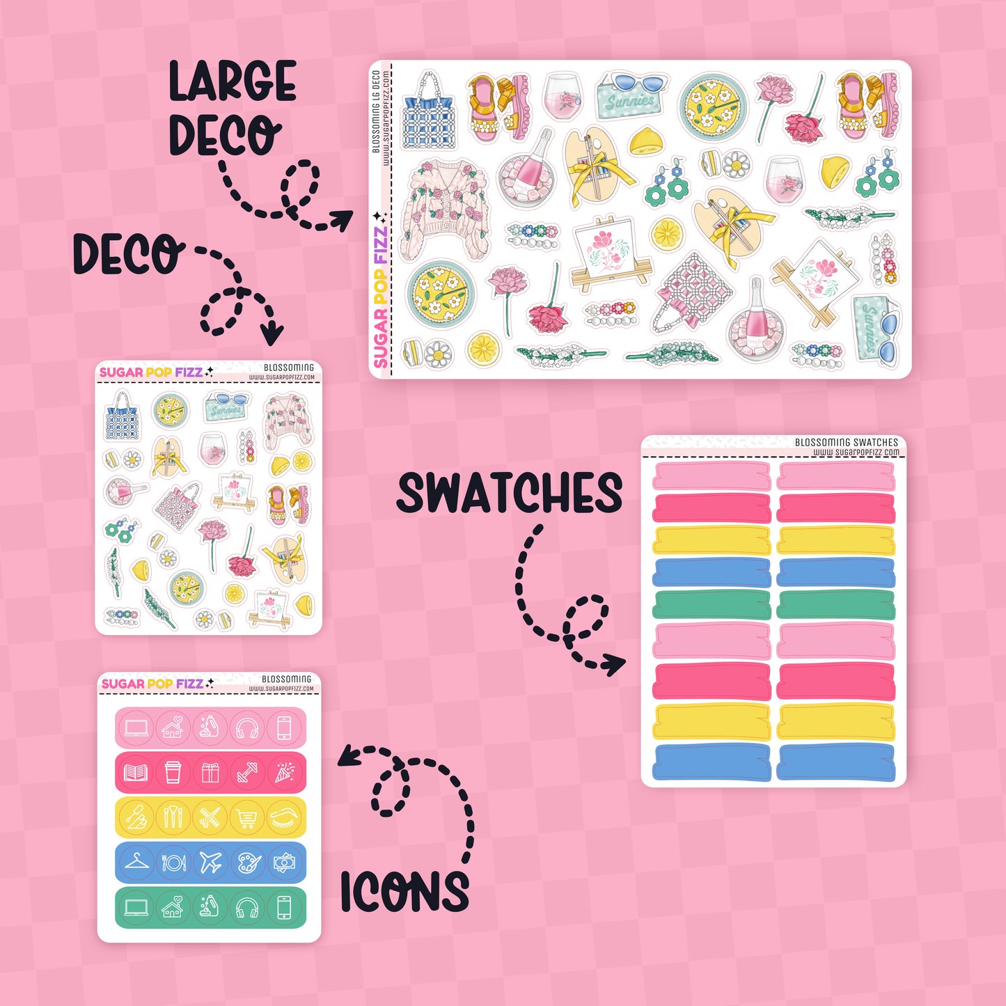 Blossoming Standard Vertical Weekly Kit Add-ons