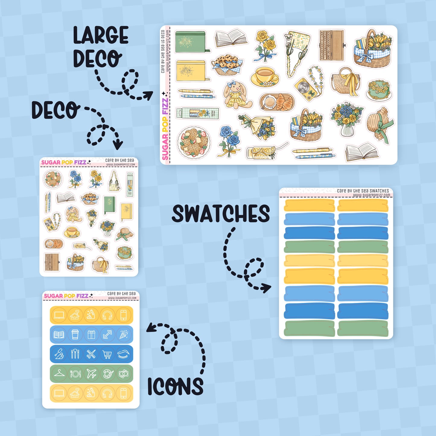 Cafe by the Sea Standard Vertical Weekly Kit Add-ons