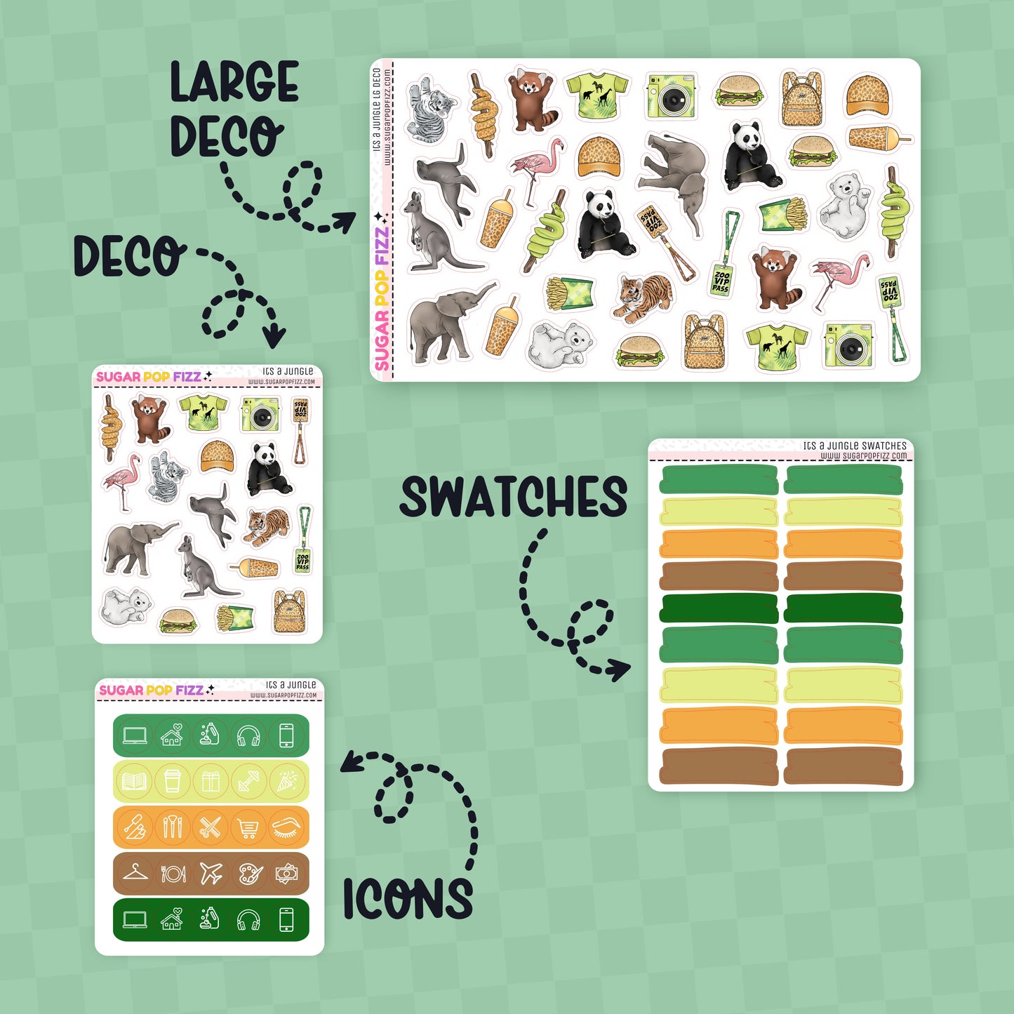 It's A Jungle Standard Vertical Weekly Kit Add-ons