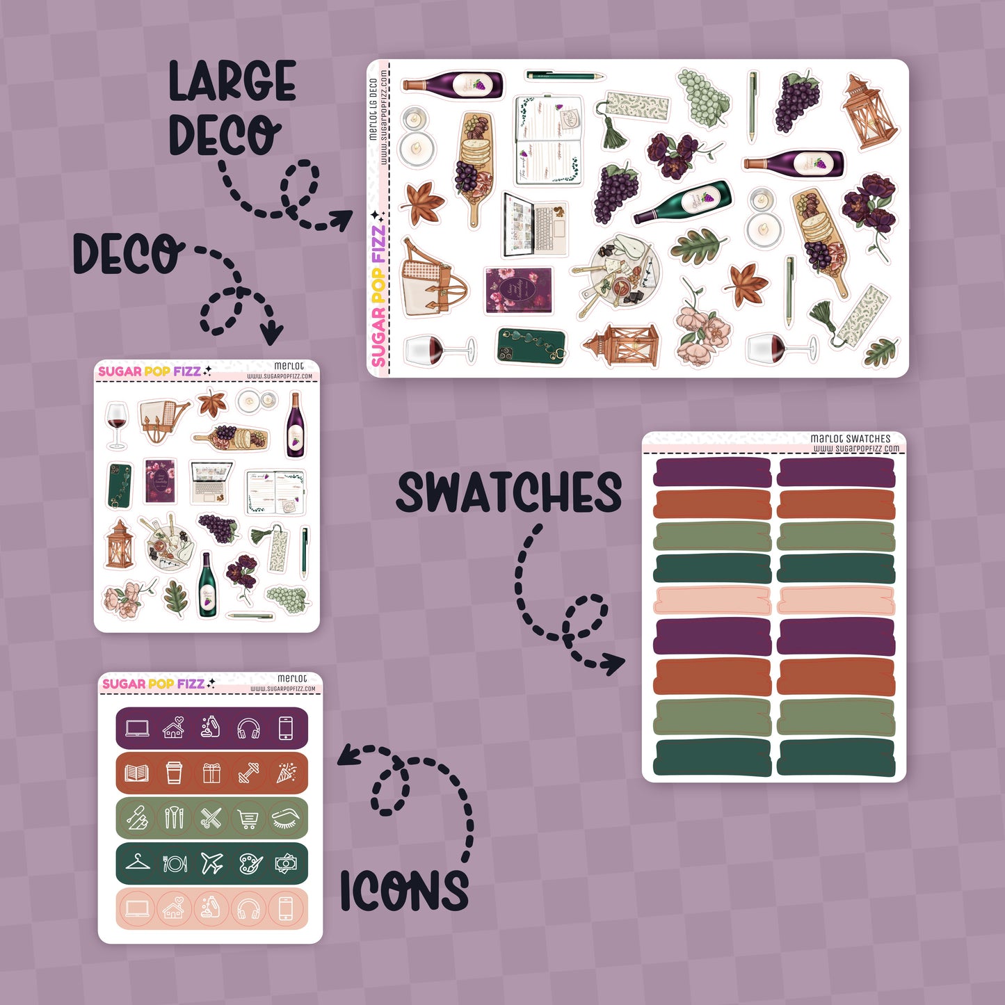 Merlot Standard Vertical Weekly Kit Add-ons