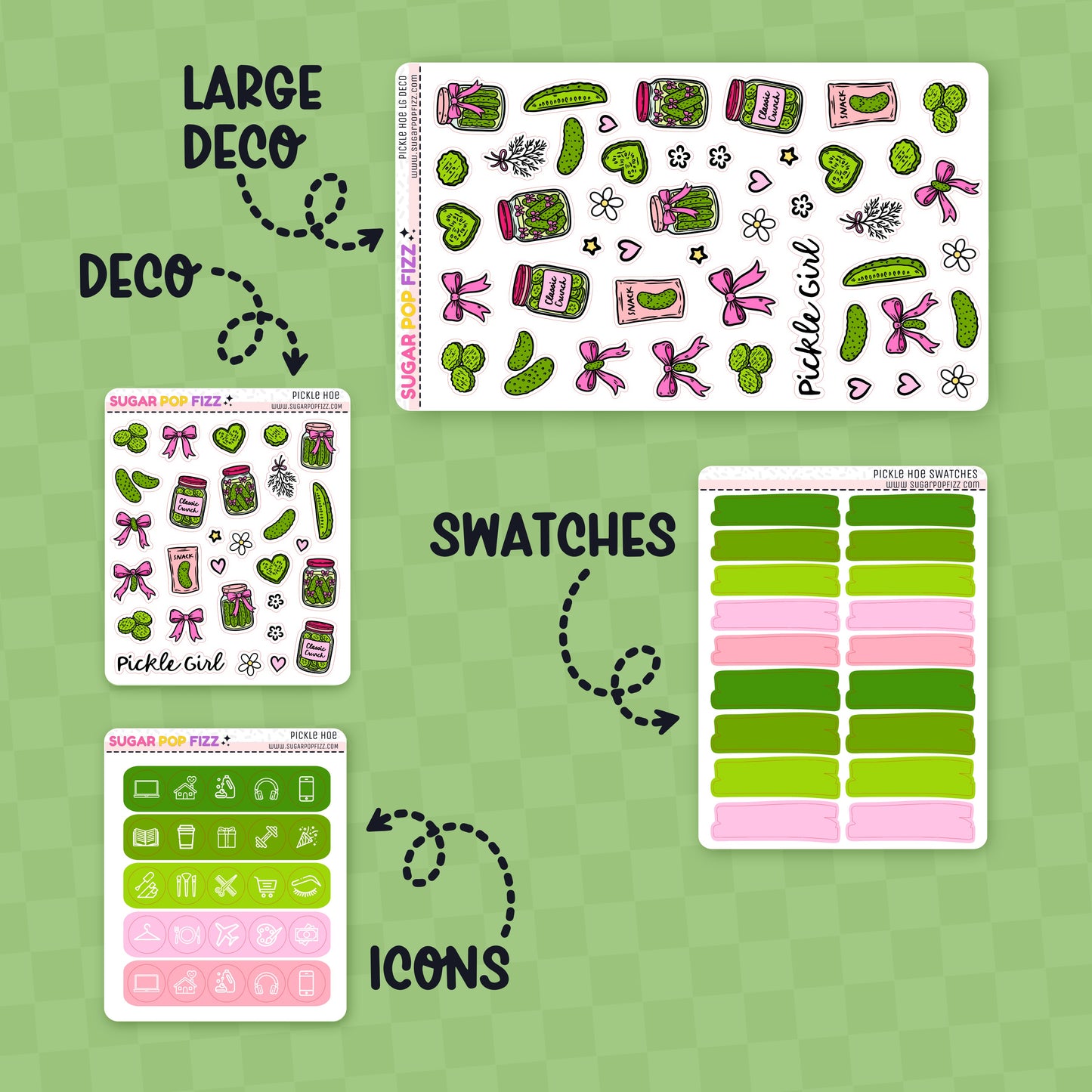 Pickle Hoe Standard Vertical Weekly Kit Add-ons