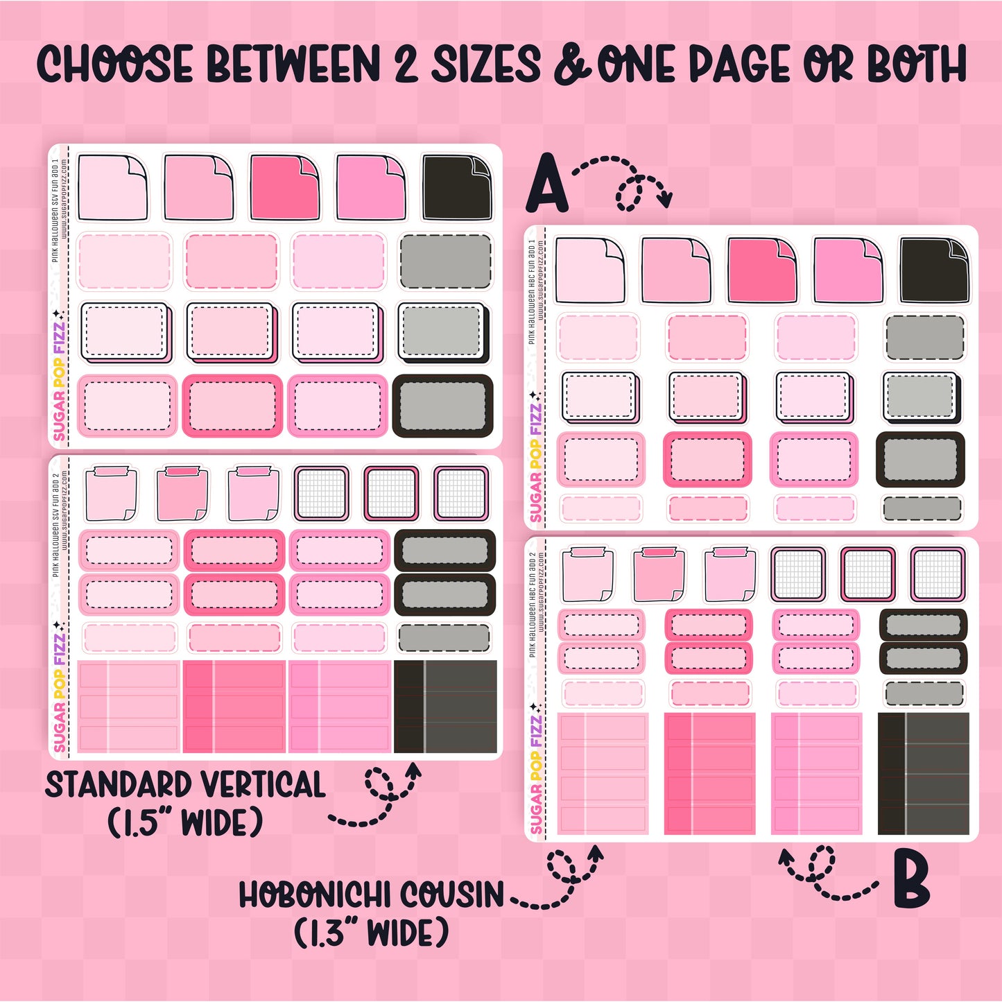 Pink Halloween Weekly Kit Add-On Functional Sampler