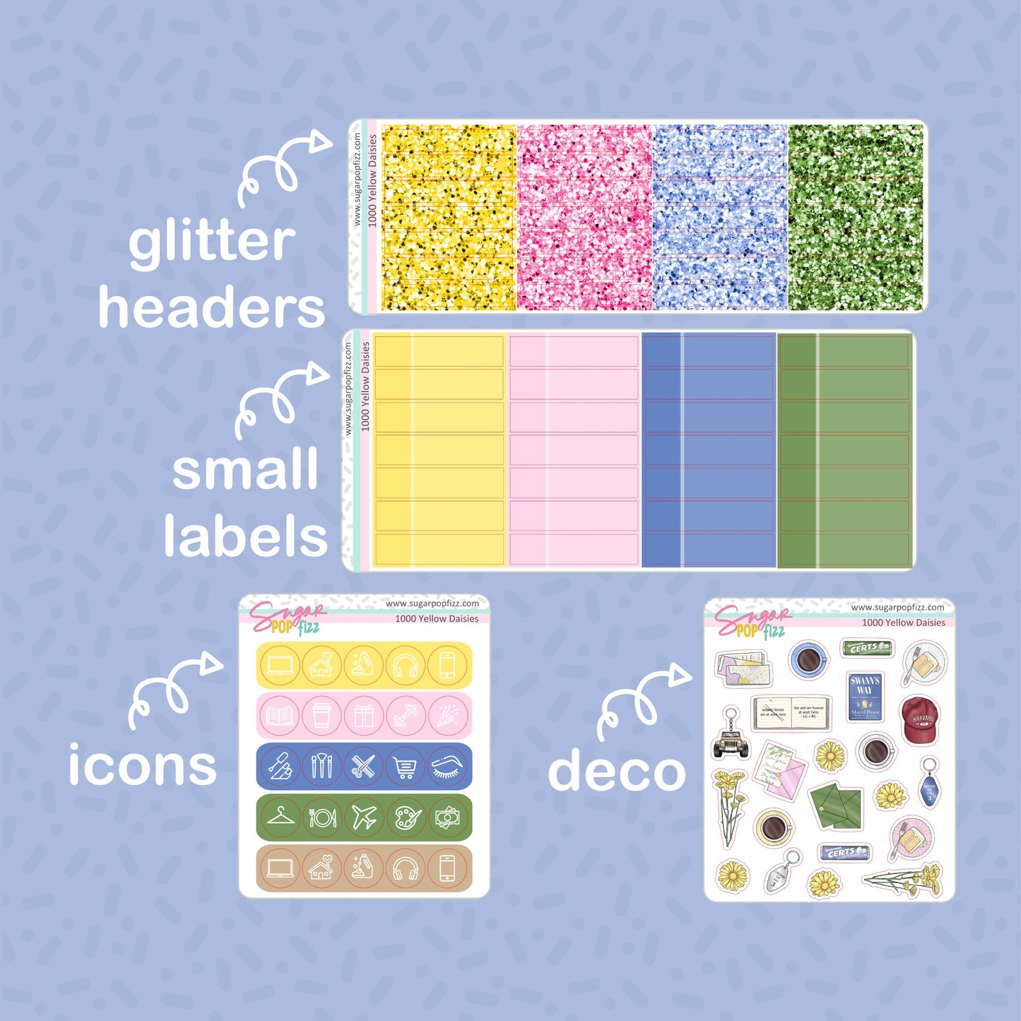1000 Yellow Daisies Weekly Kit Add-ons