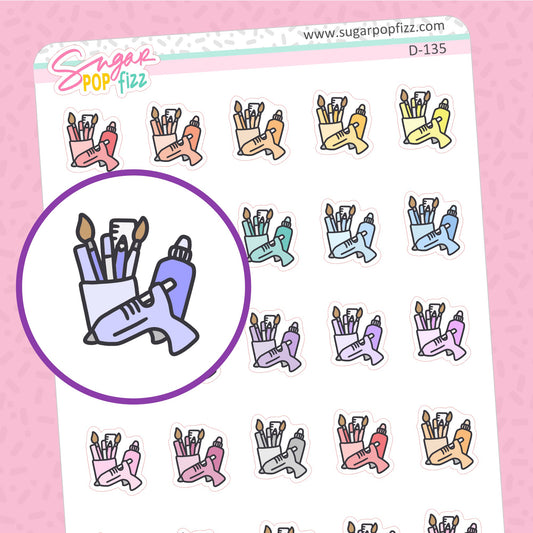 Crafting Doodle Stickers - D135