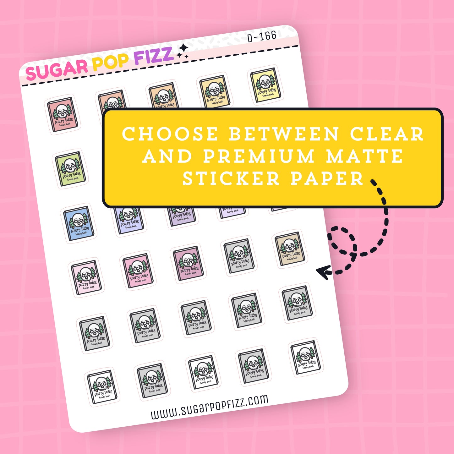 Scary Stories Doodle Stickers - D166