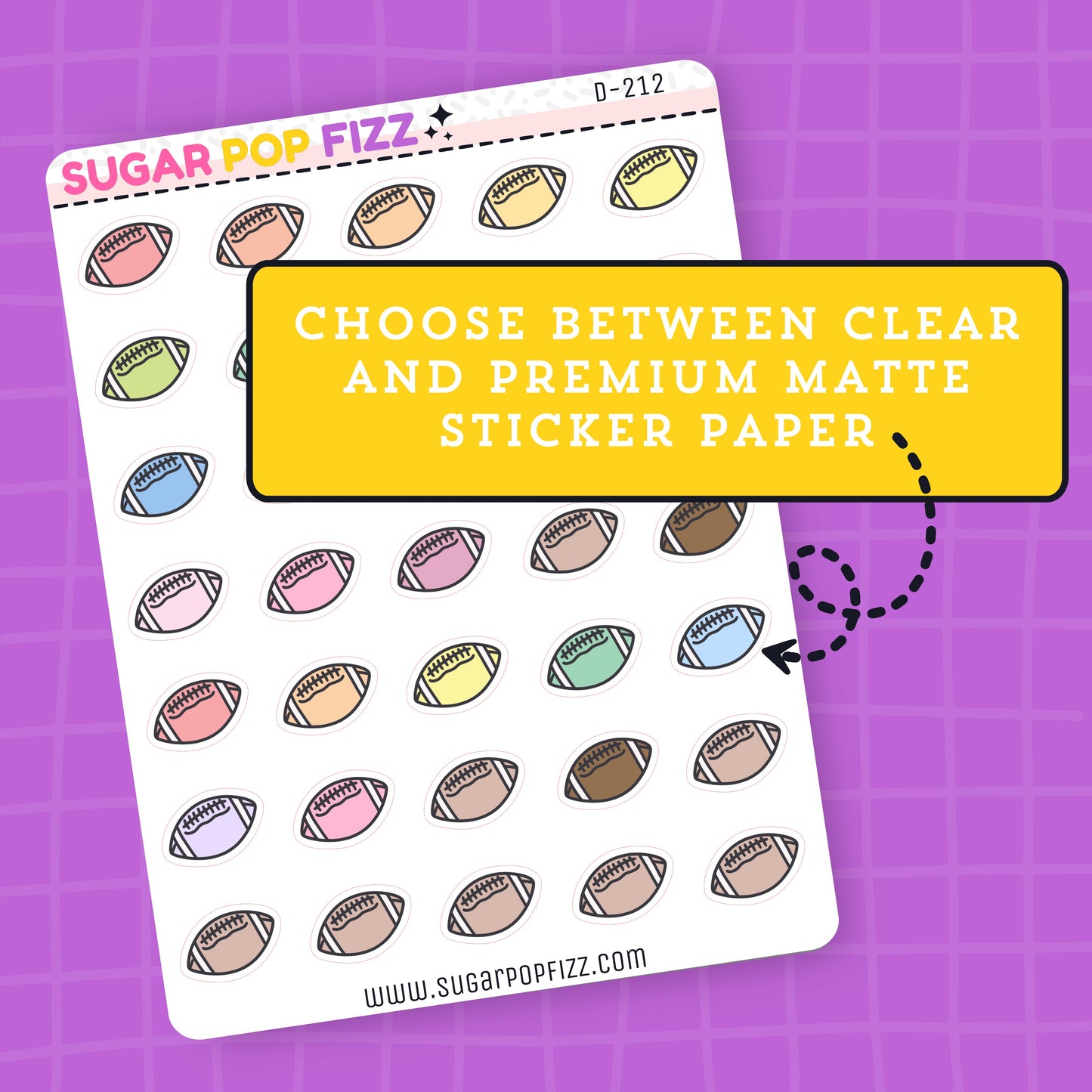 Football Stickers - D212