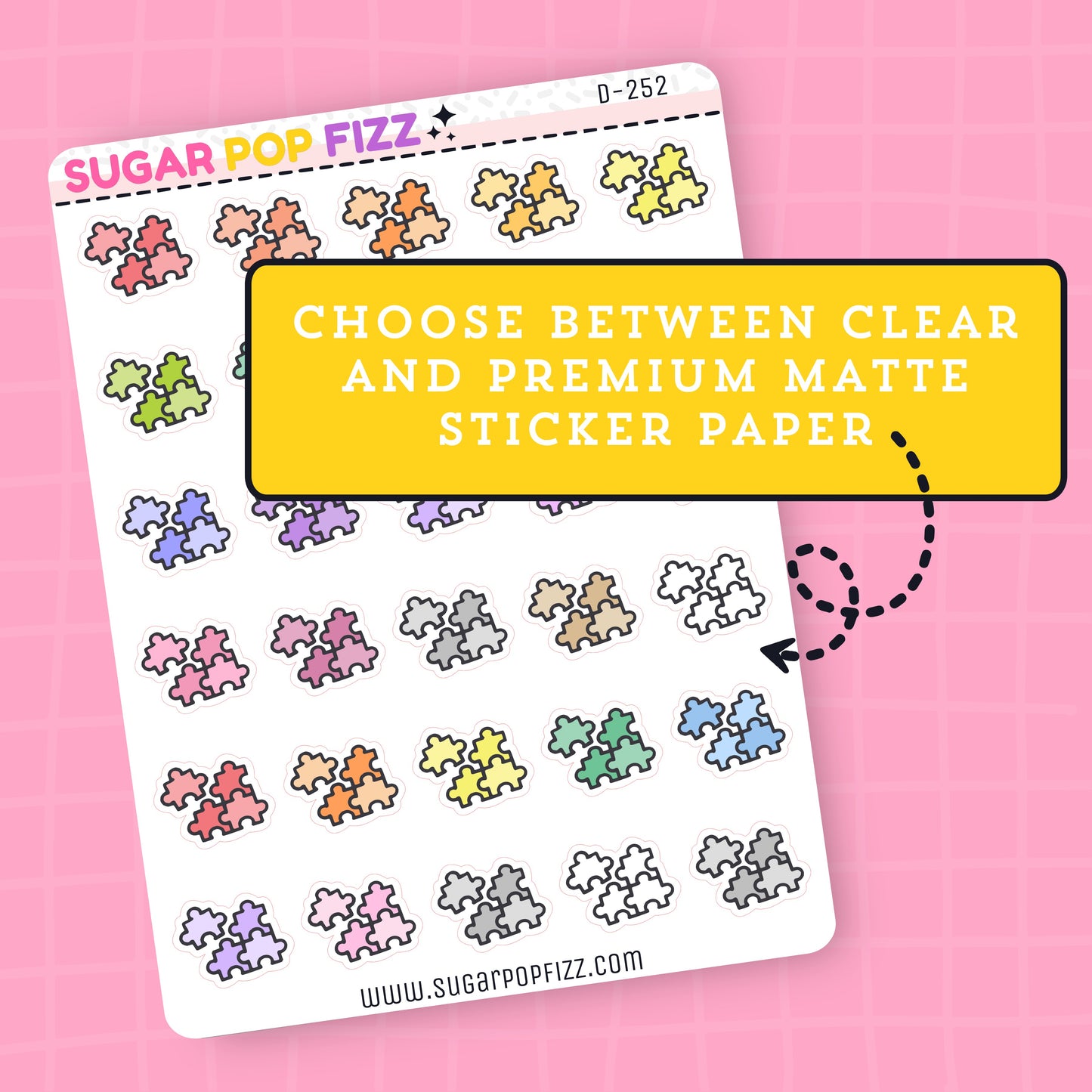Puzzle Doodle Stickers - D252