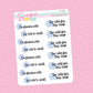 Too Cold Snowflake Doodle Stickers - D352