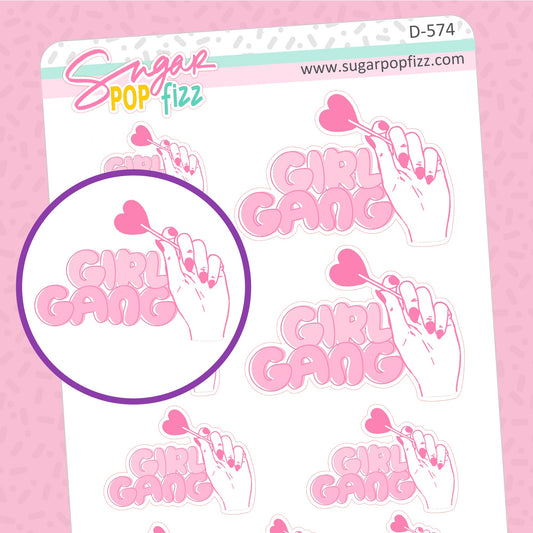 Girl Gang Doodle Stickers - D574