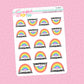 Rainbow Book Doodle Stickers - D602