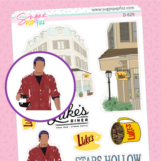 Luke's Diner Doodle Stickers - D629