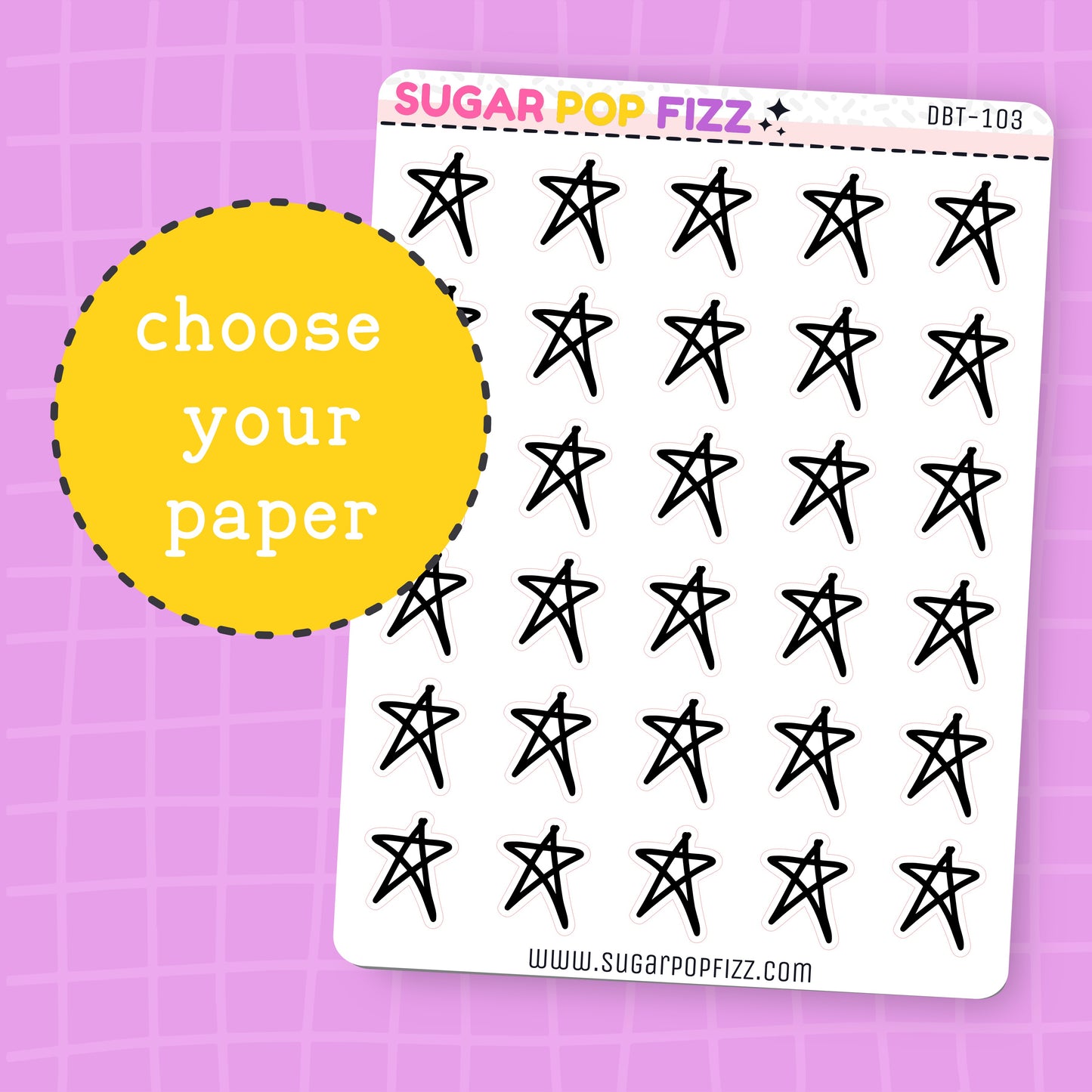 Alt Stars Deco Stickers - DBT103