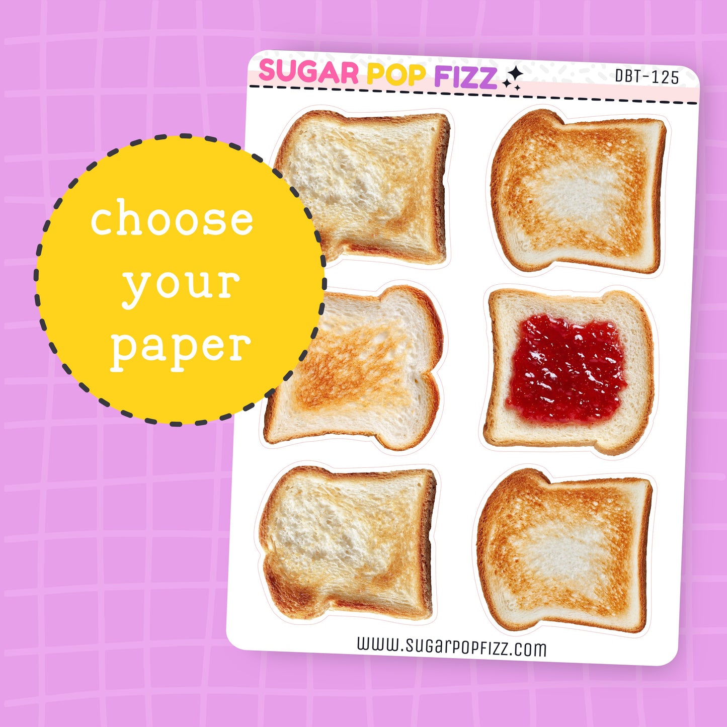Toast Deco Stickers - DBT125