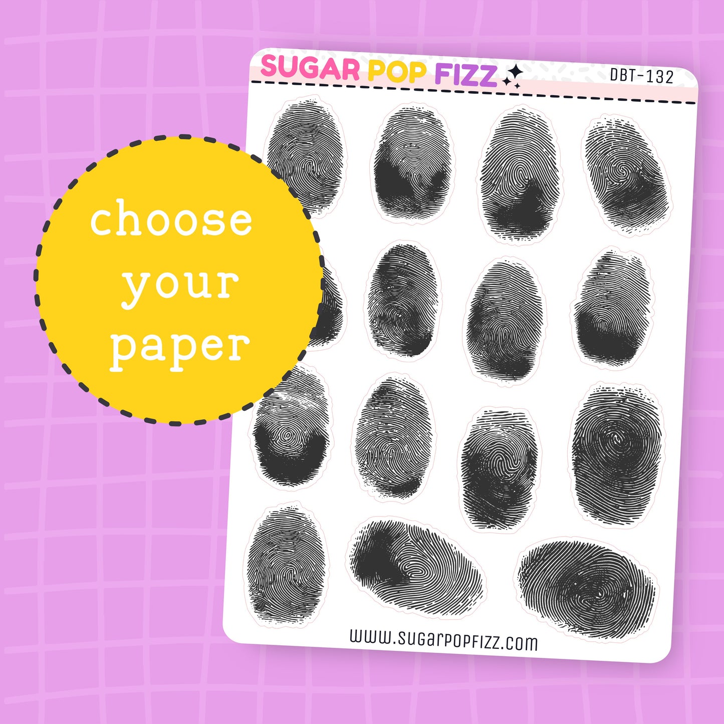 Fingerprints Deco Stickers - DBT132