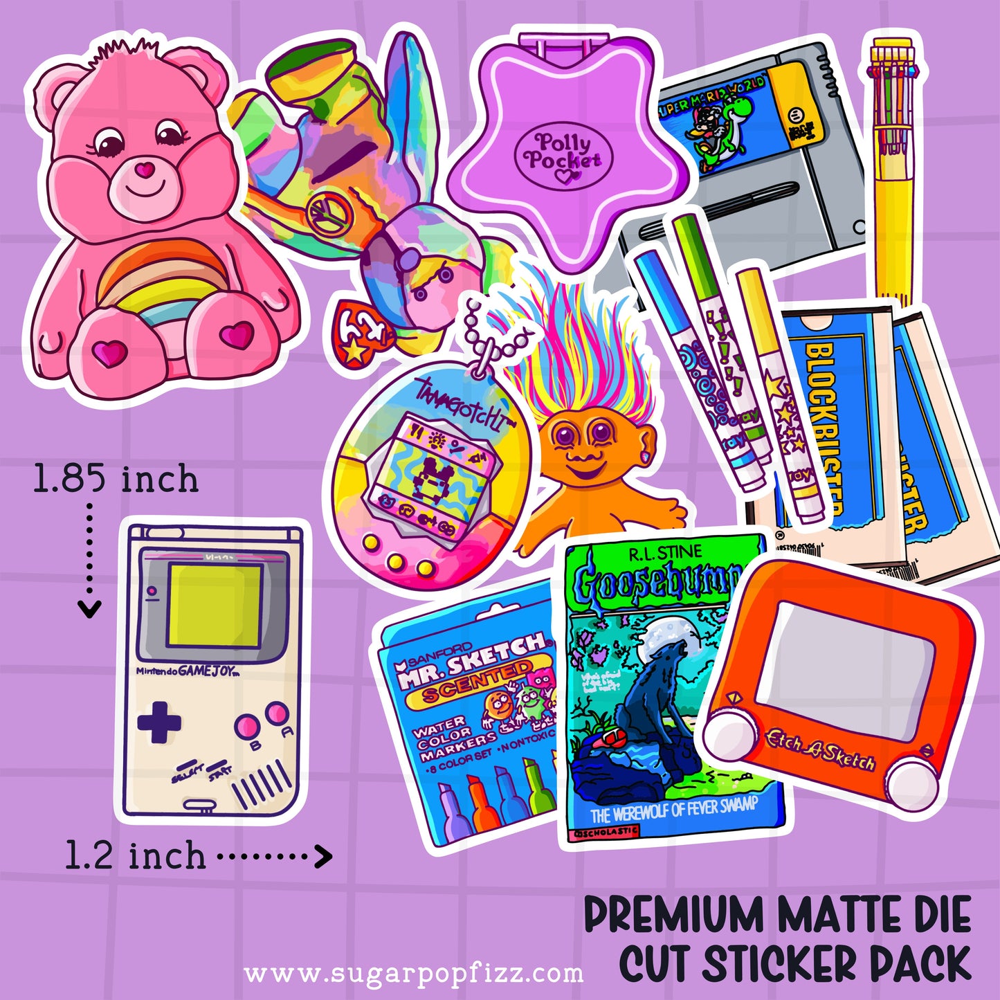 90s Baby Die Cut Sticker PACK - DCP104