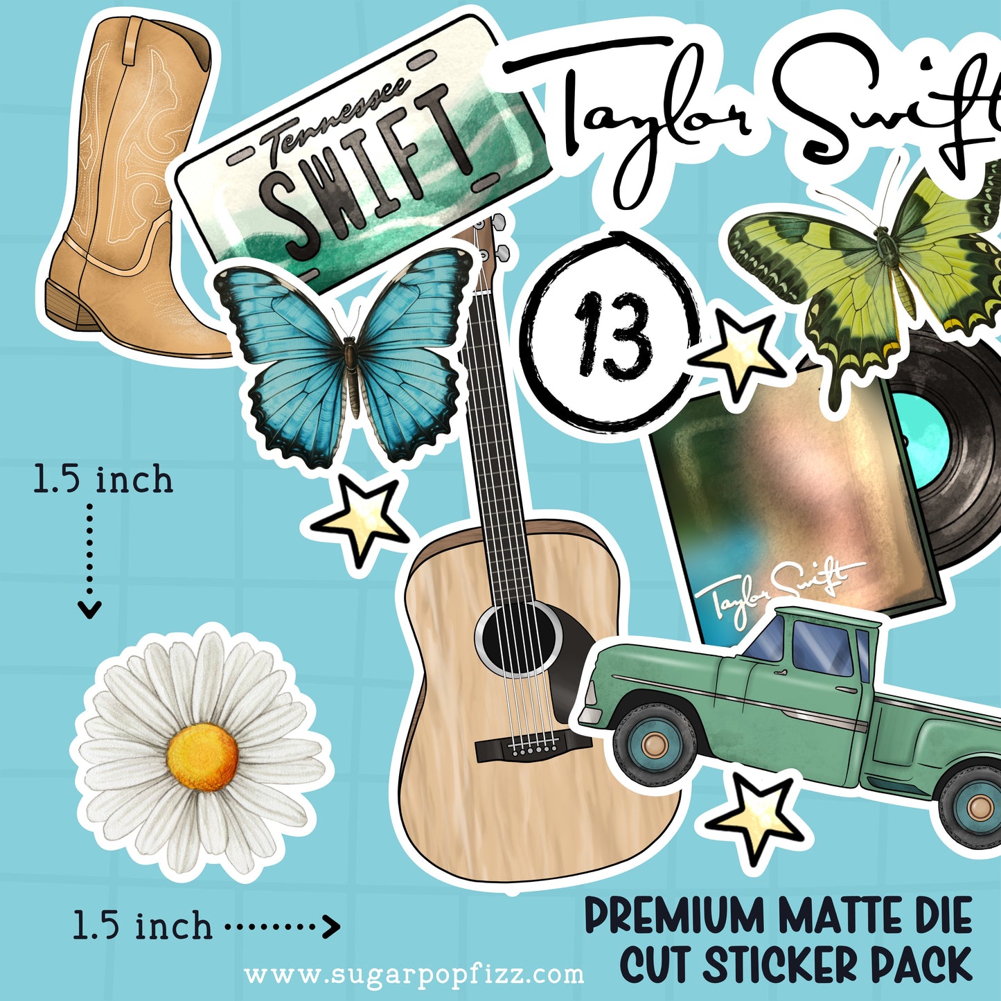 Debut Die Cut Sticker PACK - DCP100
