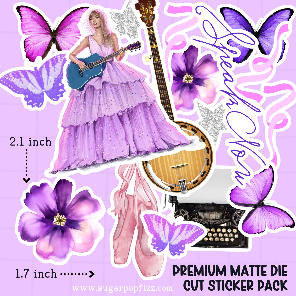 Speak Now Die Cut Sticker PACK - DCP119