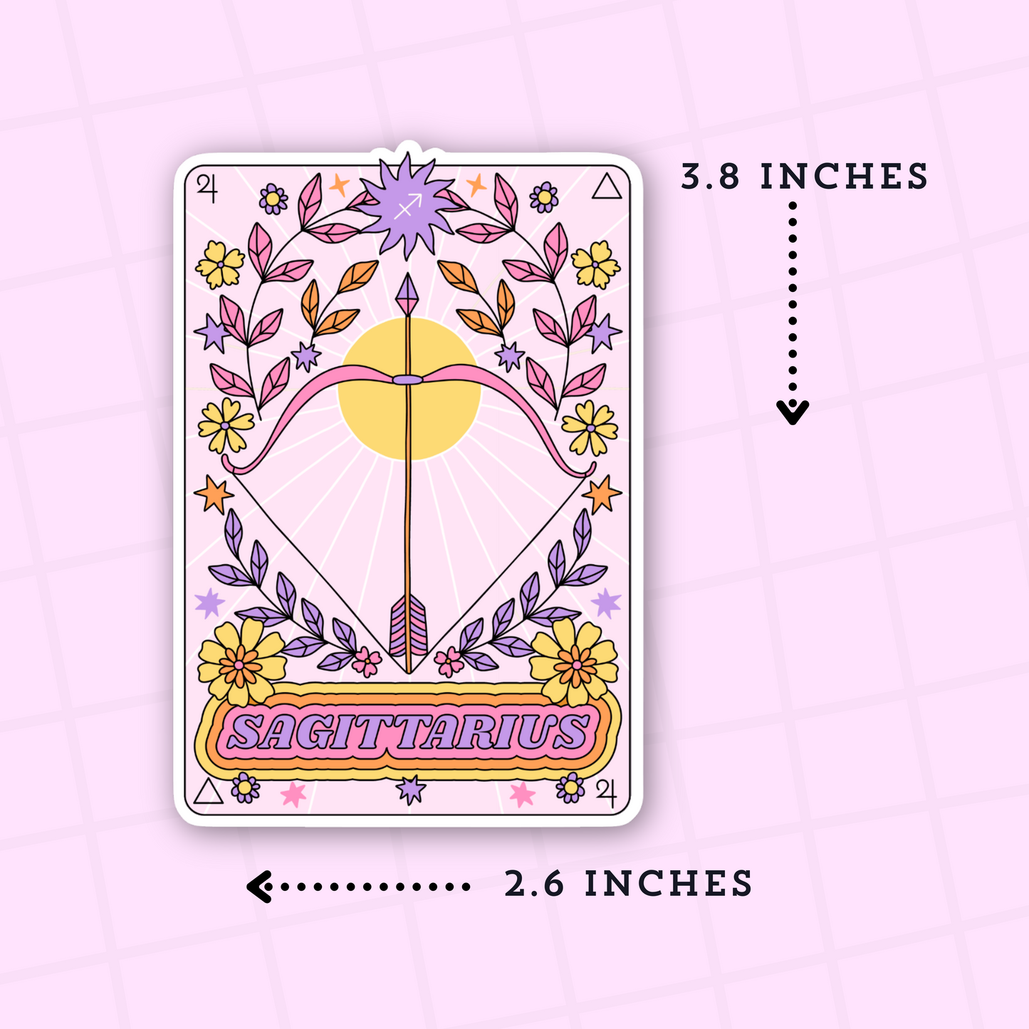 Sagittarius Premium Matte Die Cut Sticker - DC136