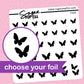 Butterfly - 3 Year Anniversary Foil Stickers - choose your foil - F105