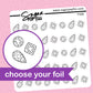 Jewels - 3 Year Anniversary Foil Stickers - choose your foil - F106