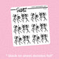 Dancing Skeletons Foil Stickers - choose your foil - F114