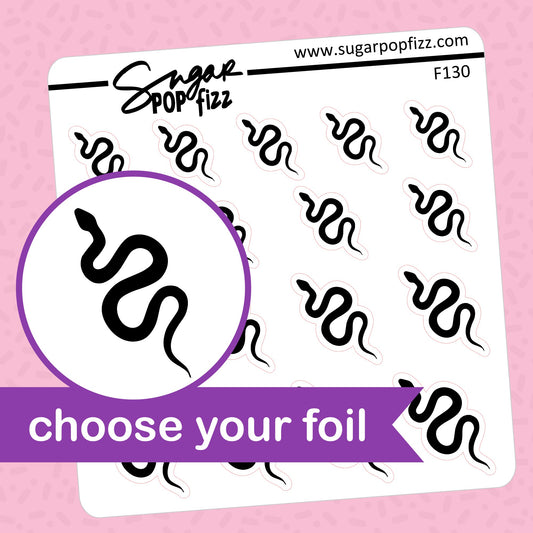 Snakes Foil Stickers - choose your foil - F130