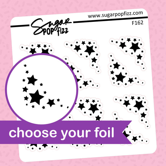Star Corners Foil Stickers - choose your foil - F162