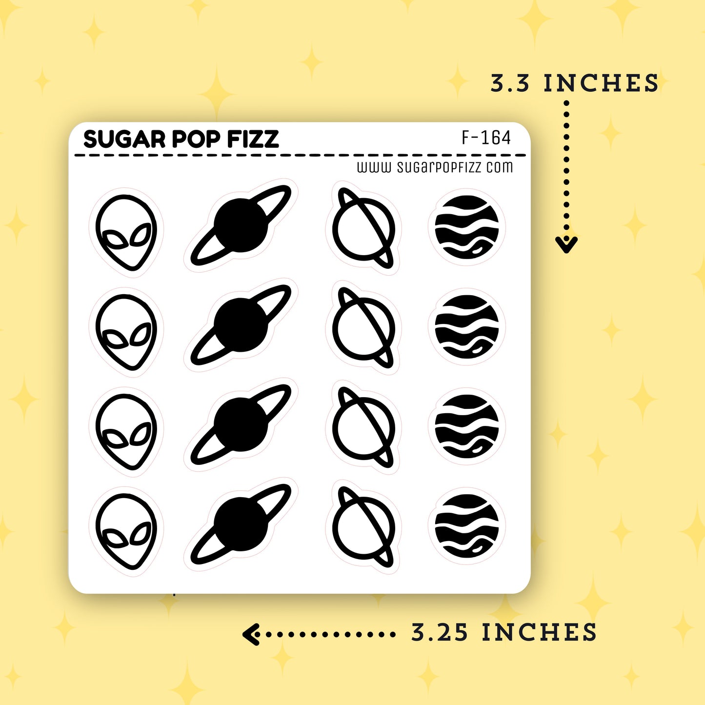 Space Foil Stickers - F164